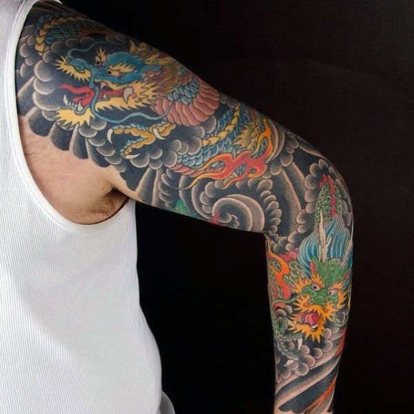 tatuaje manga de dragon 181