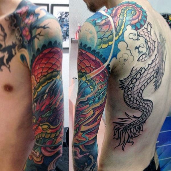tatuaje manga de dragon 185
