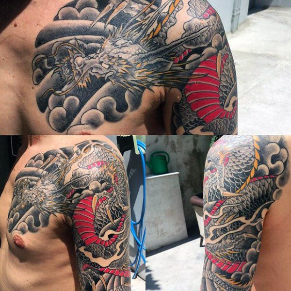 tatuaje manga de dragon 189