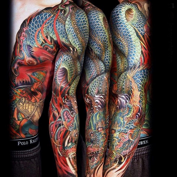 tatuaje manga de dragon 193