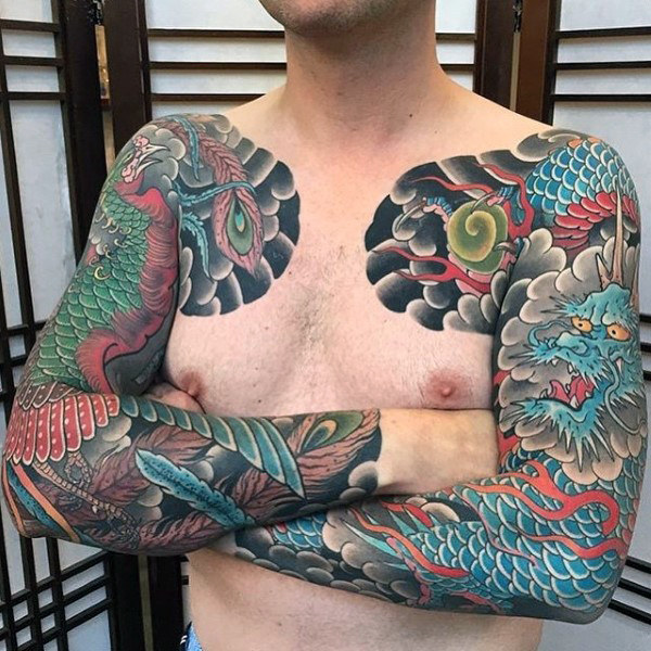 tatuaje manga de dragon 213
