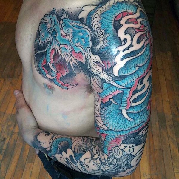 tatuaje manga de dragon 237