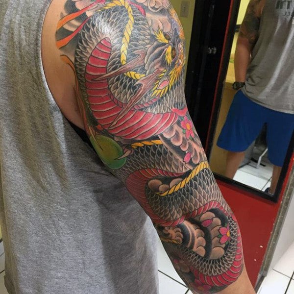 tatuaje manga de dragon 277