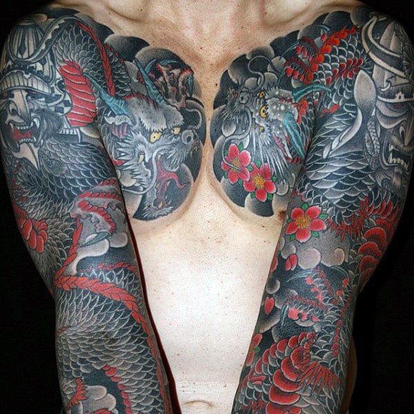 tatuaje manga de dragon 53