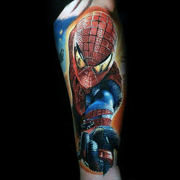 tatuaje spiderman 125