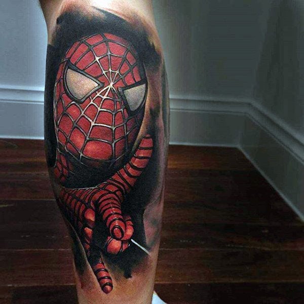 tatuaje spiderman 129