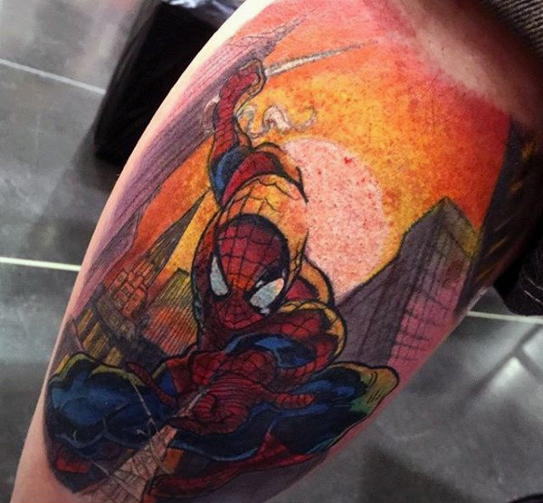 tatuaje spiderman 157
