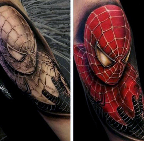 tatuaje spiderman 177