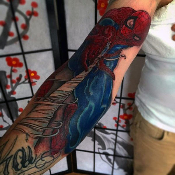 tatuaje spiderman 181