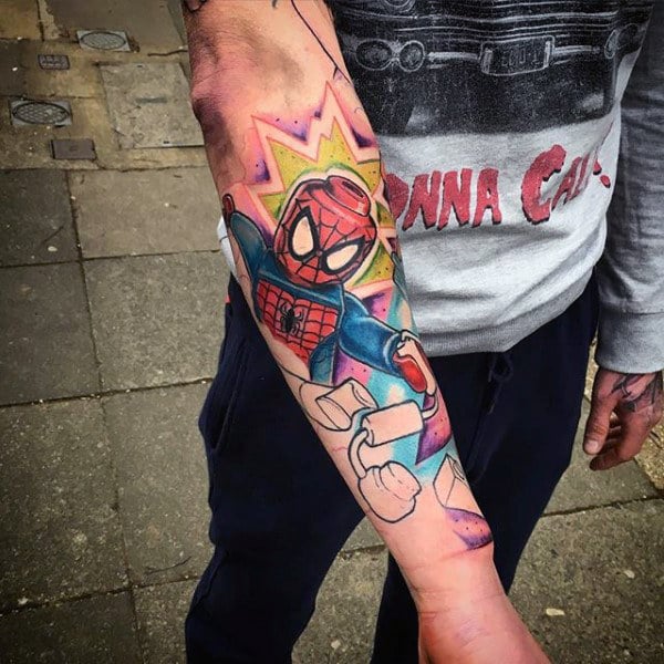 tatuaje spiderman 233