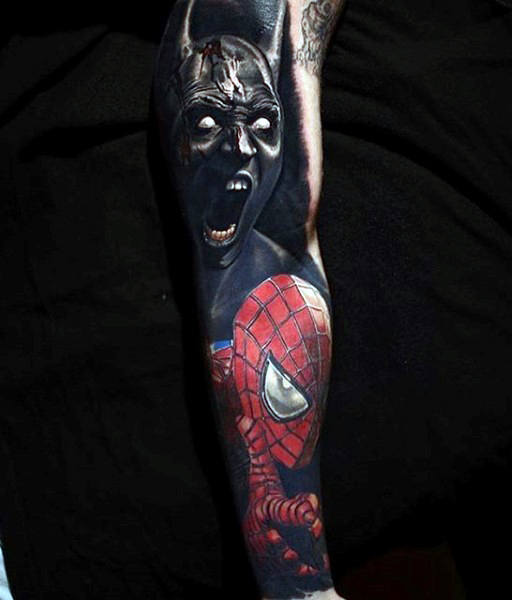 tatuaje spiderman 257