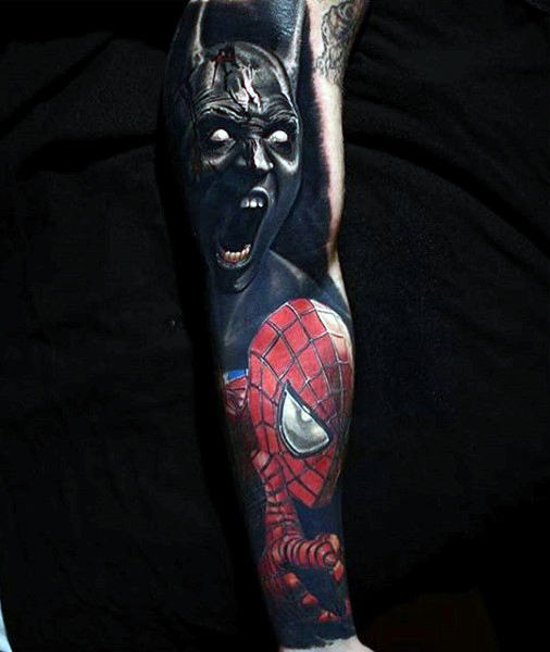 tatuaje spiderman 313