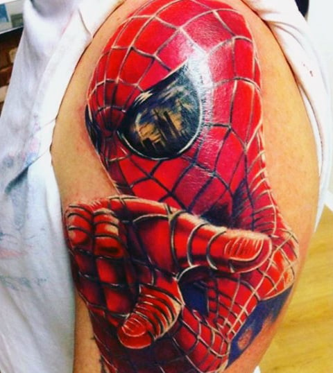 tatuaje spiderman 337