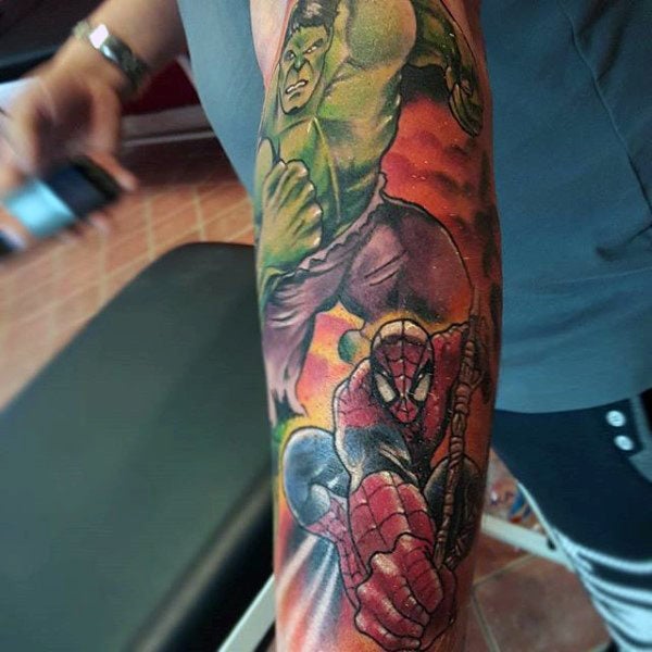tatuaje spiderman 389