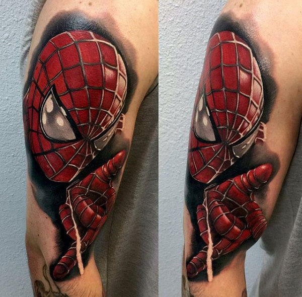 tatuaje spiderman 69