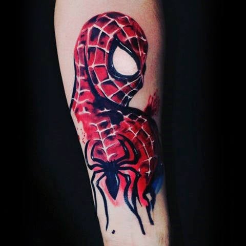 tatuaje spiderman 73