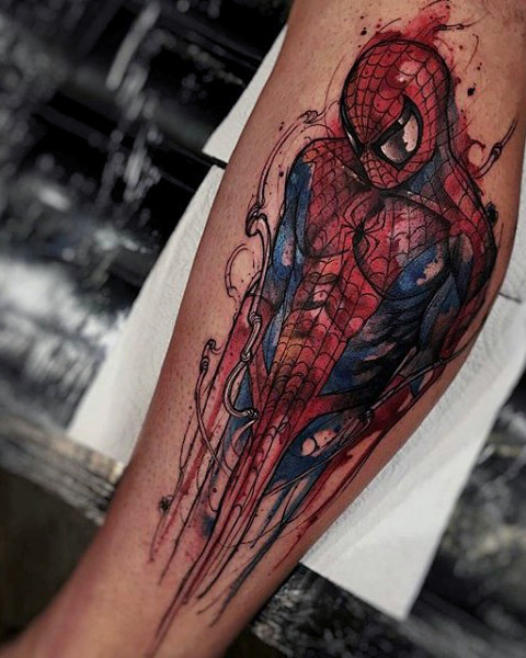 tatuaje spiderman 85