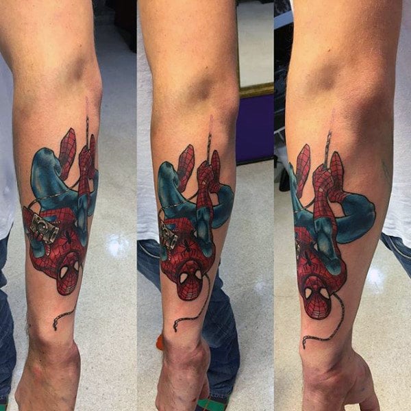 tatuaje spiderman 89
