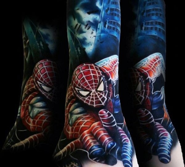 tatuaje spiderman 97