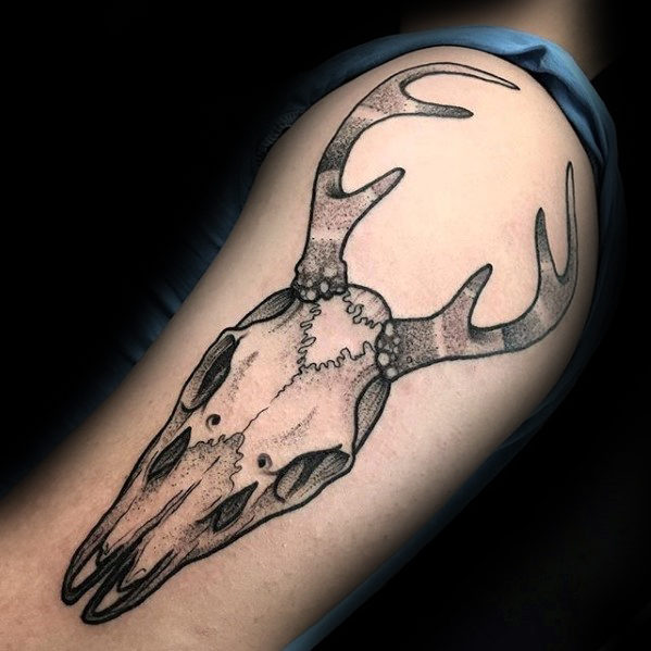 tatuaje calavera animal 10