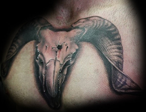 tatuaje calavera animal 58