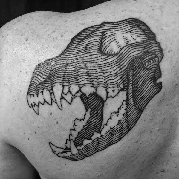 tatuaje calavera animal 62