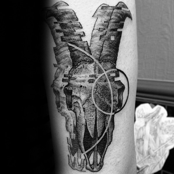 tatuaje calavera cabra 10