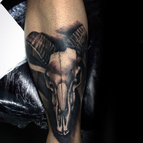 tatuaje calavera cabra 42