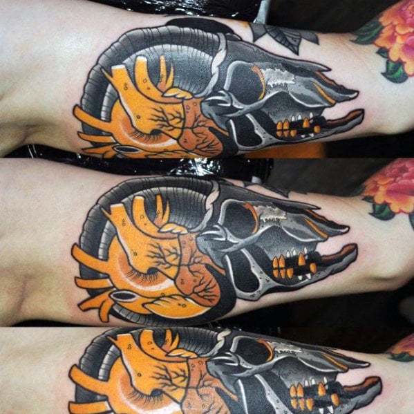 tatuaje calavera cabra 64