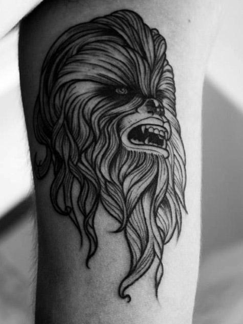tatuaje chewbacca 10