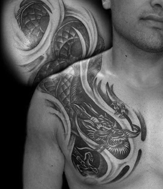 tatuaje dragon hombro 64
