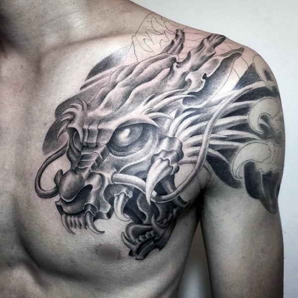 tatuaje dragon hombro 66