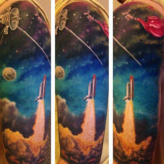 tatuaje nave espacial 22