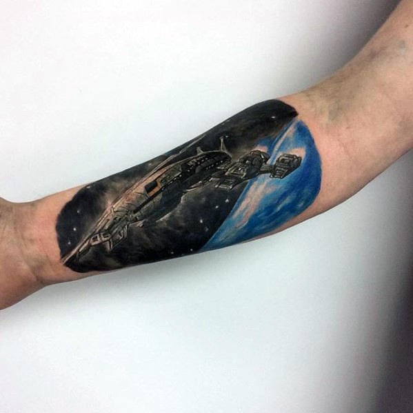 tatuaje nave espacial 54