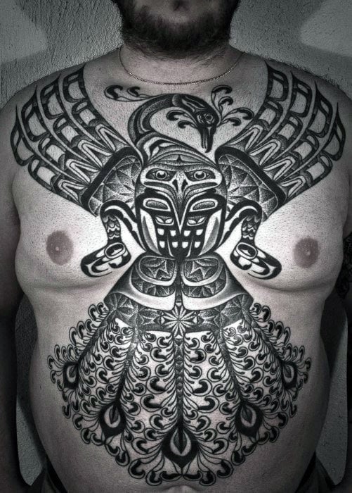 tatuaje pajaro tribal 02