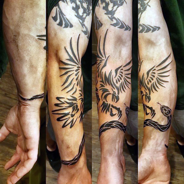 tatuaje pajaro tribal 22