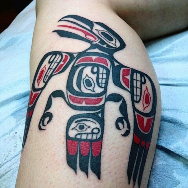 tatuaje pajaro tribal 26