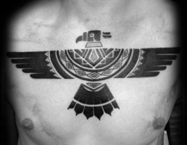 tatuaje pajaro tribal 46