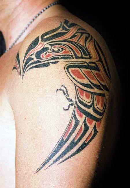 tatuaje pajaro tribal 64