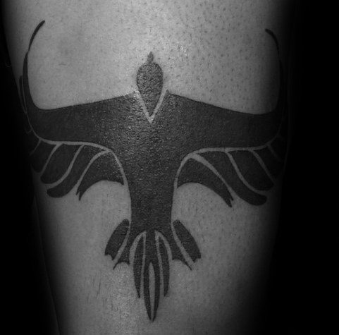 tatuaje pajaro tribal 84