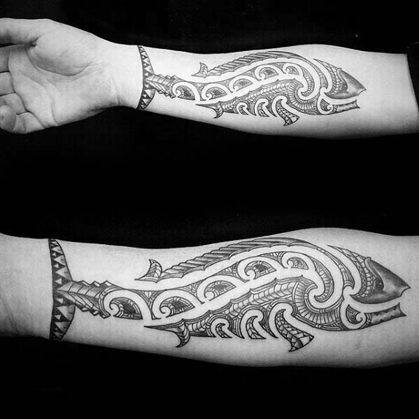 tatuaje pez tribal 02