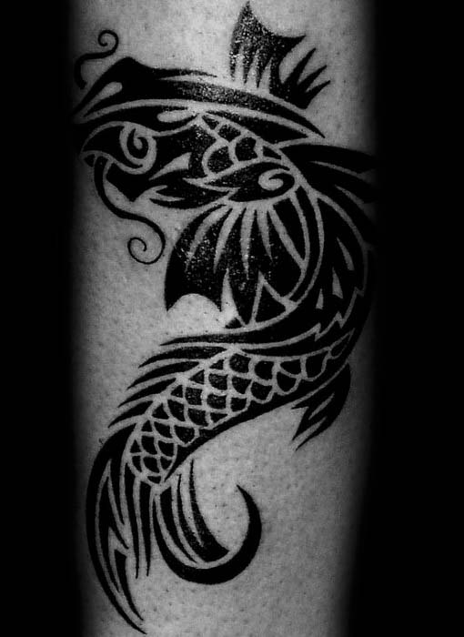 tatuaje pez tribal 04
