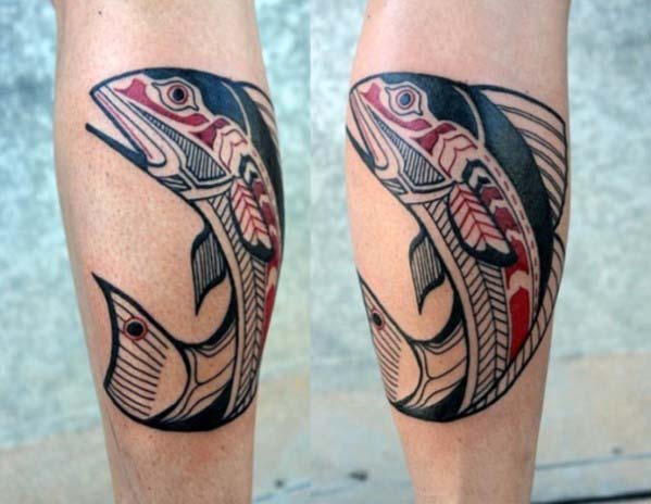 tatuaje pez tribal 22