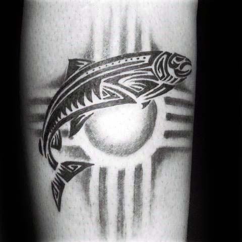 tatuaje pez tribal 32