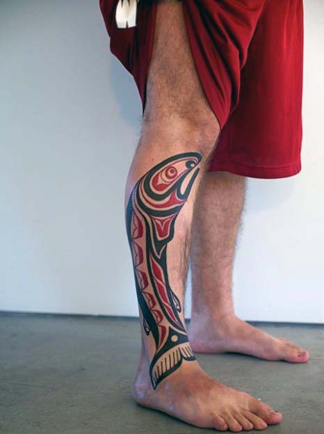tatuaje pez tribal 38