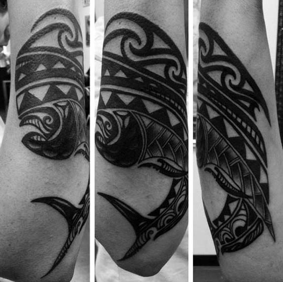 tatuaje pez tribal 44