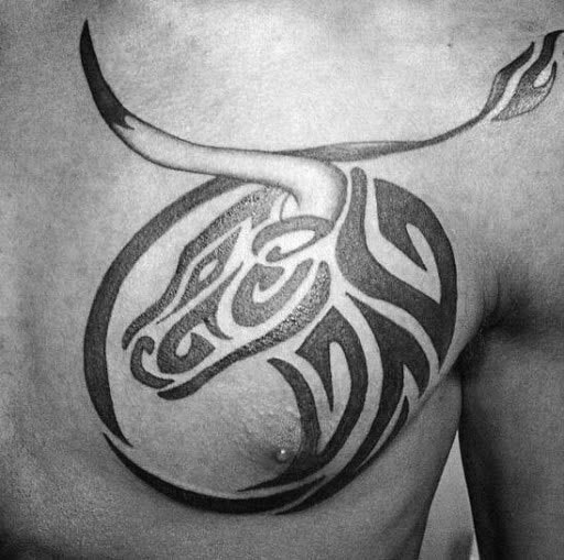 tatuaje toro tribal 16