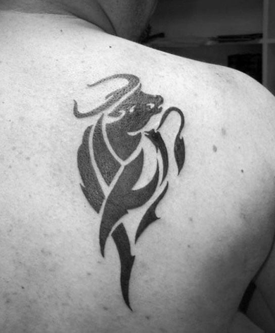 tatuaje toro tribal 26