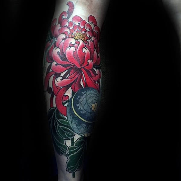 tatuaje crisantemos 163