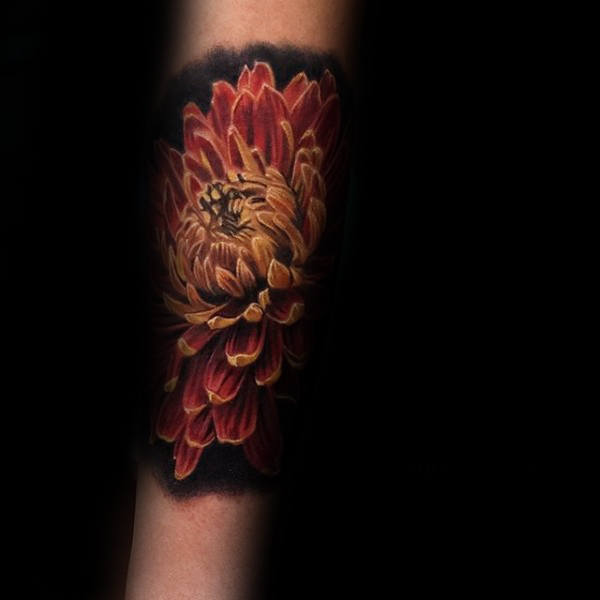 tatuaje crisantemos 235